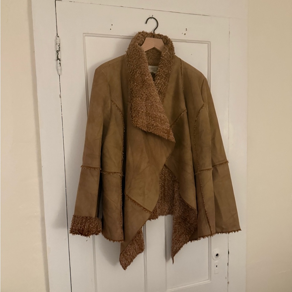 Tasha Polizzi Brown Teddy Jacket